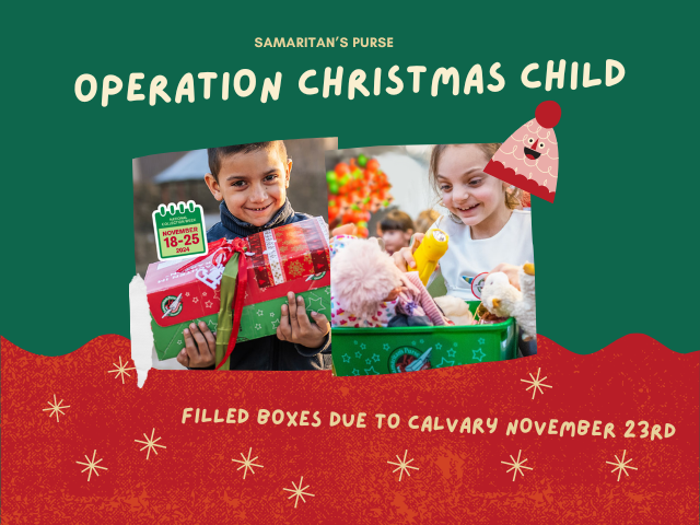 2025 Operation Christmas Child Shoeboxes