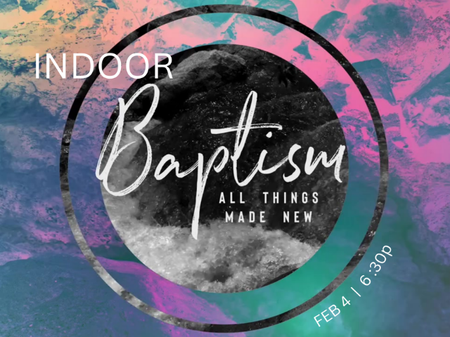 Indoor Baptism Service
